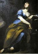 Andrea Vaccaro Penitent Mary Magdalene. oil painting artist